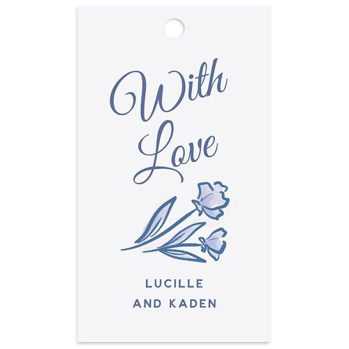 Vintage Heart Locket Favor Gift Tags Ocean Signature
