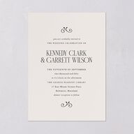 Maximalist Photo Crest Wedding Invitations Linen Signature Blank No Standard