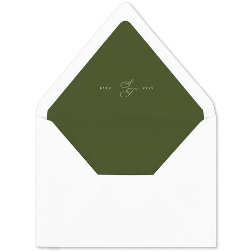 Simple Rustic Fall Leaf Euro Envelope Liners Dark Camo Luxe