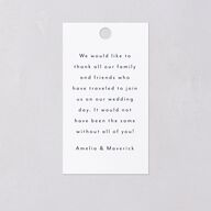 Estate Favor Gift Tags Gold Moody Blue Signature