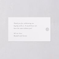Elegant Anemone Favor Gift Tags Ice Blue Signature
