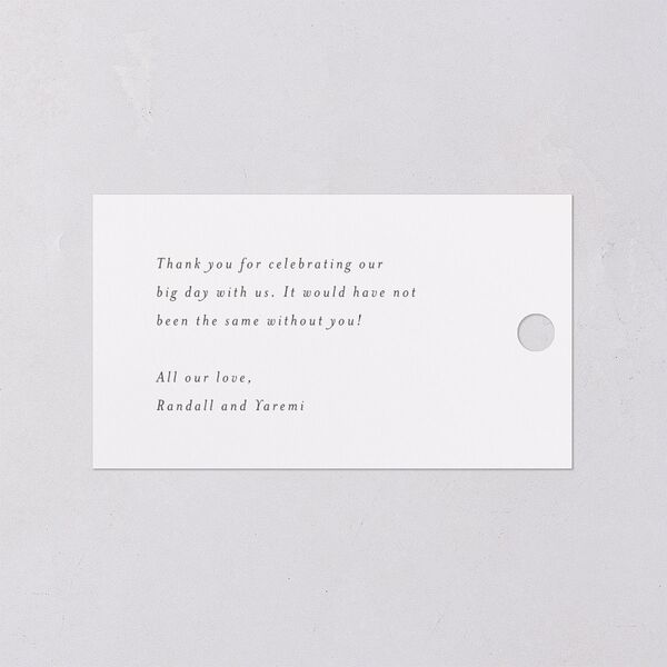 Elegant Anemone Favor Gift Tags Ice Blue Signature