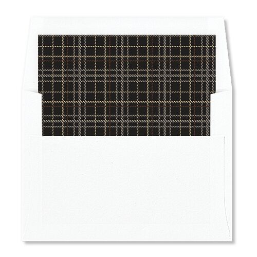 Happiest Holidays Envelope Liners Licorice Standard
