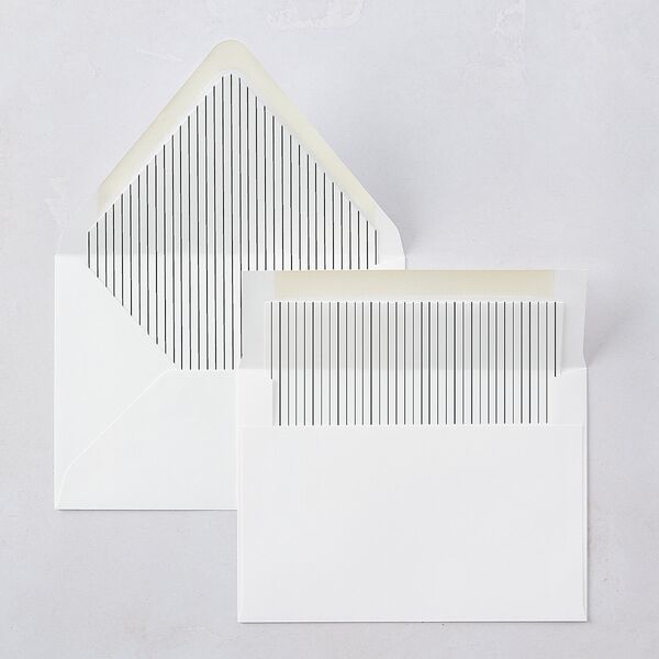 Elegant Polished Minimalist Euro Envelope Liners Pure White Luxe