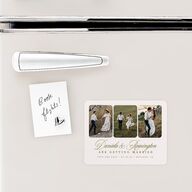 Modern Classic Picture Landscape Save The Date Magnets Olive Magnet Paper