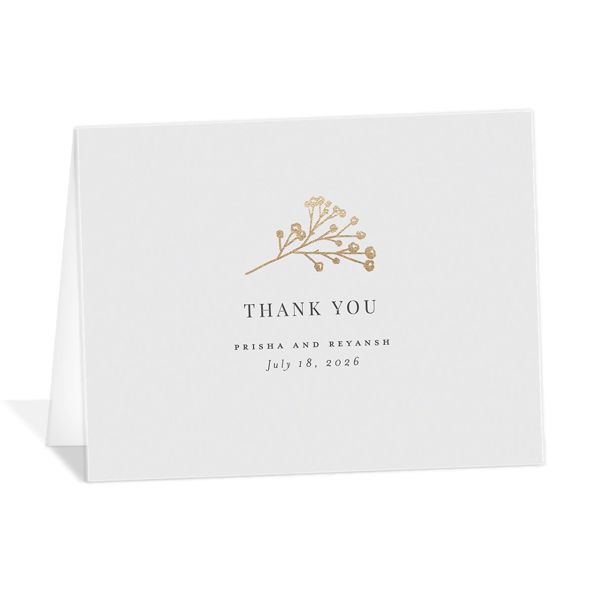Baby's Breath Thank You Cards