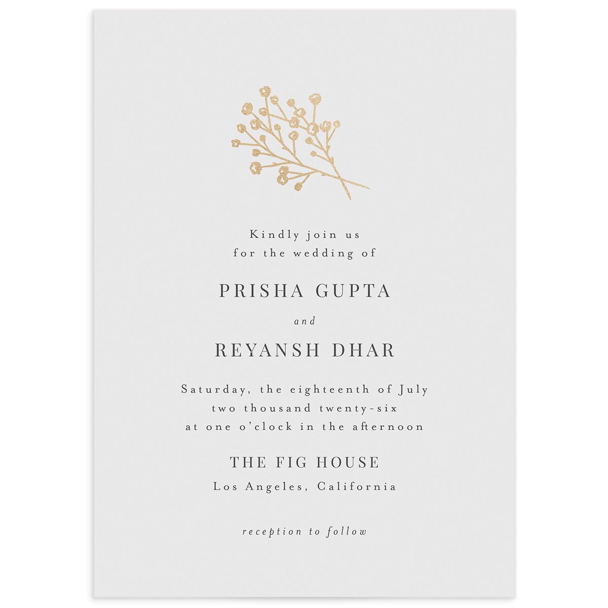 Baby's Breath Wedding Invitations