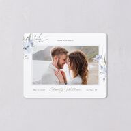 Floral Photo Save The Date Magnets Ocean Magnet Paper