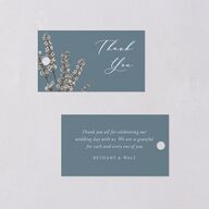 Vintage Lavender Favor Gift Tags Regency Blue Signature