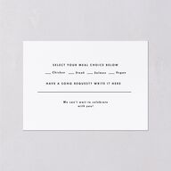 Elegant Modern Portrait Script Wedding Response Cards Pure White Signature Standard