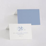 Vintage Florals Place Cards Regency Blue Signature
