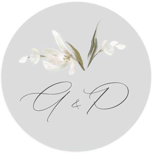 Elegant Orchid Wedding Stickers