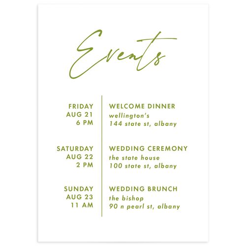 Picture This Wedding Enclosure Cards Greenery Signature Standard