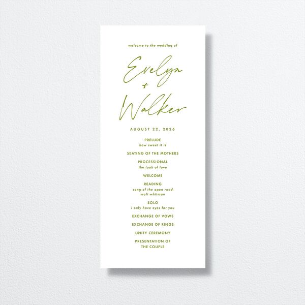 Picture This Wedding Programs front