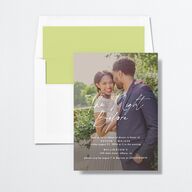 Picture This Rehearsal Dinner Invitations Greenery Signature Standard