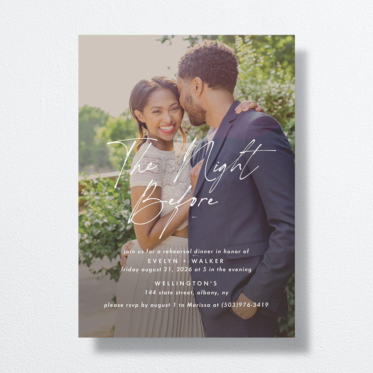 Picture This Rehearsal Dinner Invitations front