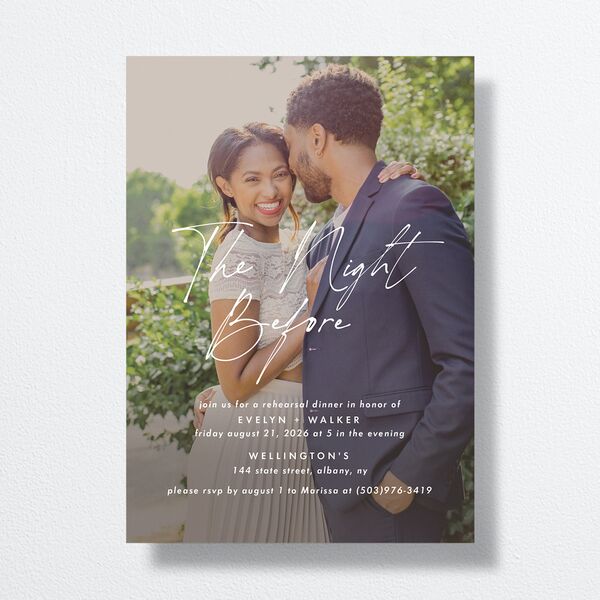 Picture This Rehearsal Dinner Invitations front