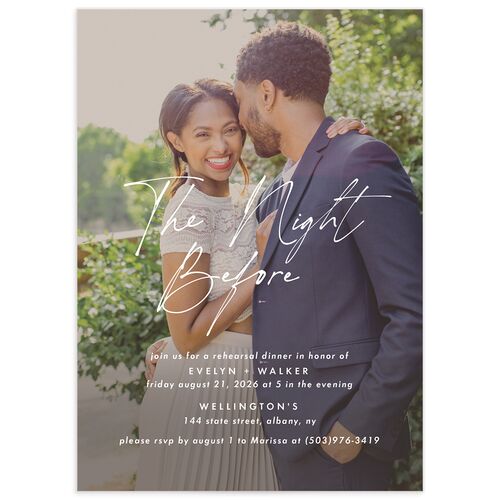Picture This Rehearsal Dinner Invitations - 