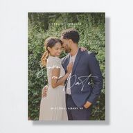 Picture This Save the Date Cards Greenery Signature smooth No Standard