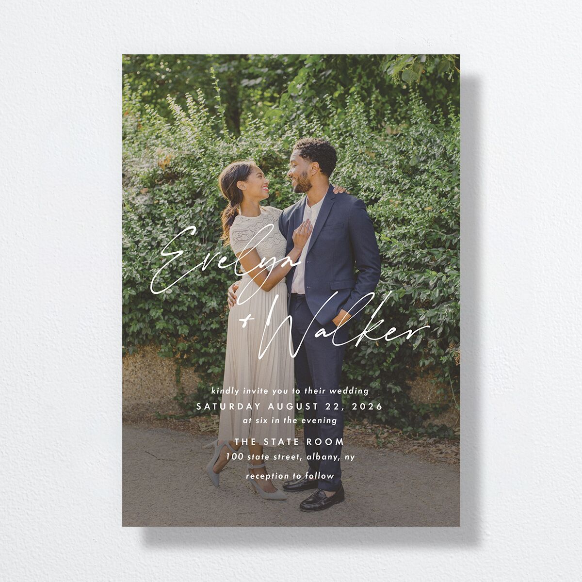 Picture This Wedding Invitations Greenery Signature No Standard
