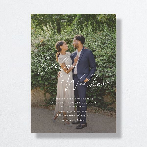 Picture This Wedding Invitations Greenery Signature No Standard