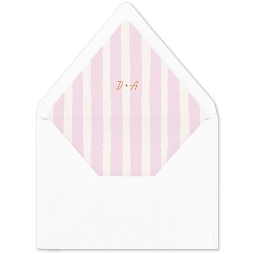 Eclectic Painted Stripes Euro Envelope Liners Pumpkin Luxe