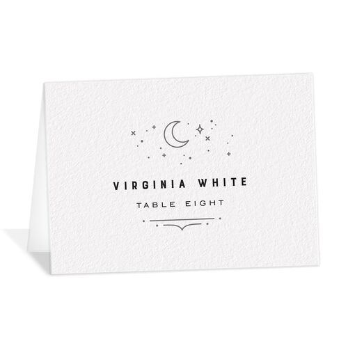 Iconic City Place Cards Steel Gray Signature