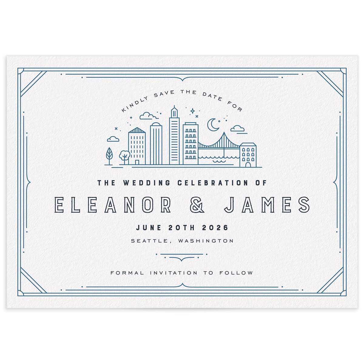 Iconic City Save the Date Cards