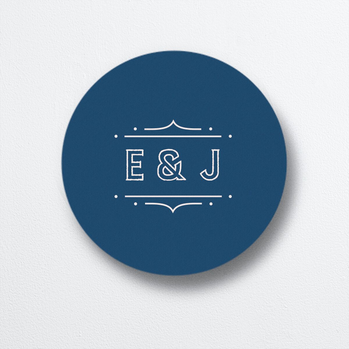 Iconic City Wedding Stickers Moody Blue