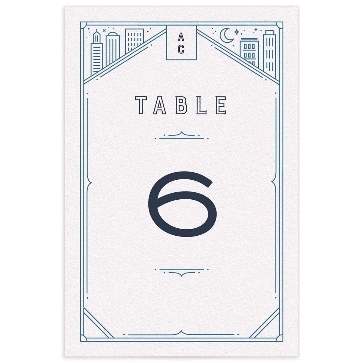Iconic City Table Numbers