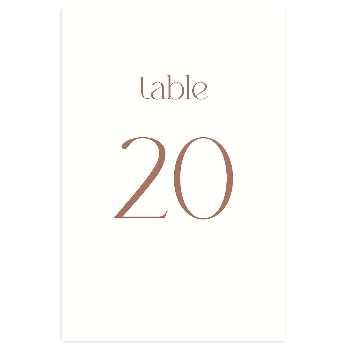 Striking Scene Table Numbers
