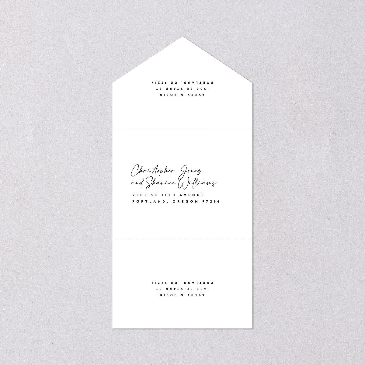Modern Vow All-in-One Wedding Invitations — view 2