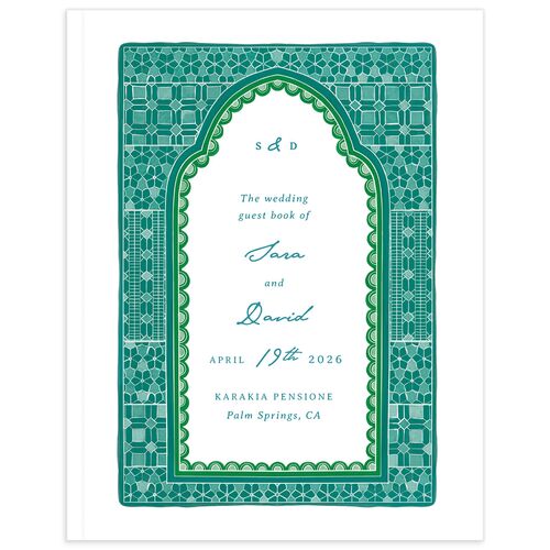 Marrakesh Tile Guest Books Jewel Green