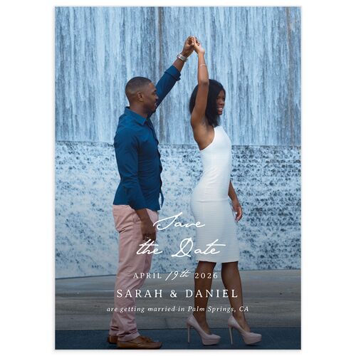 Marrakesh Tile Save the Date Cards Jewel Green Signature smooth No