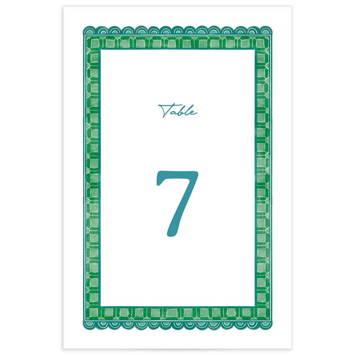 Marrakesh Tile Table Numbers
