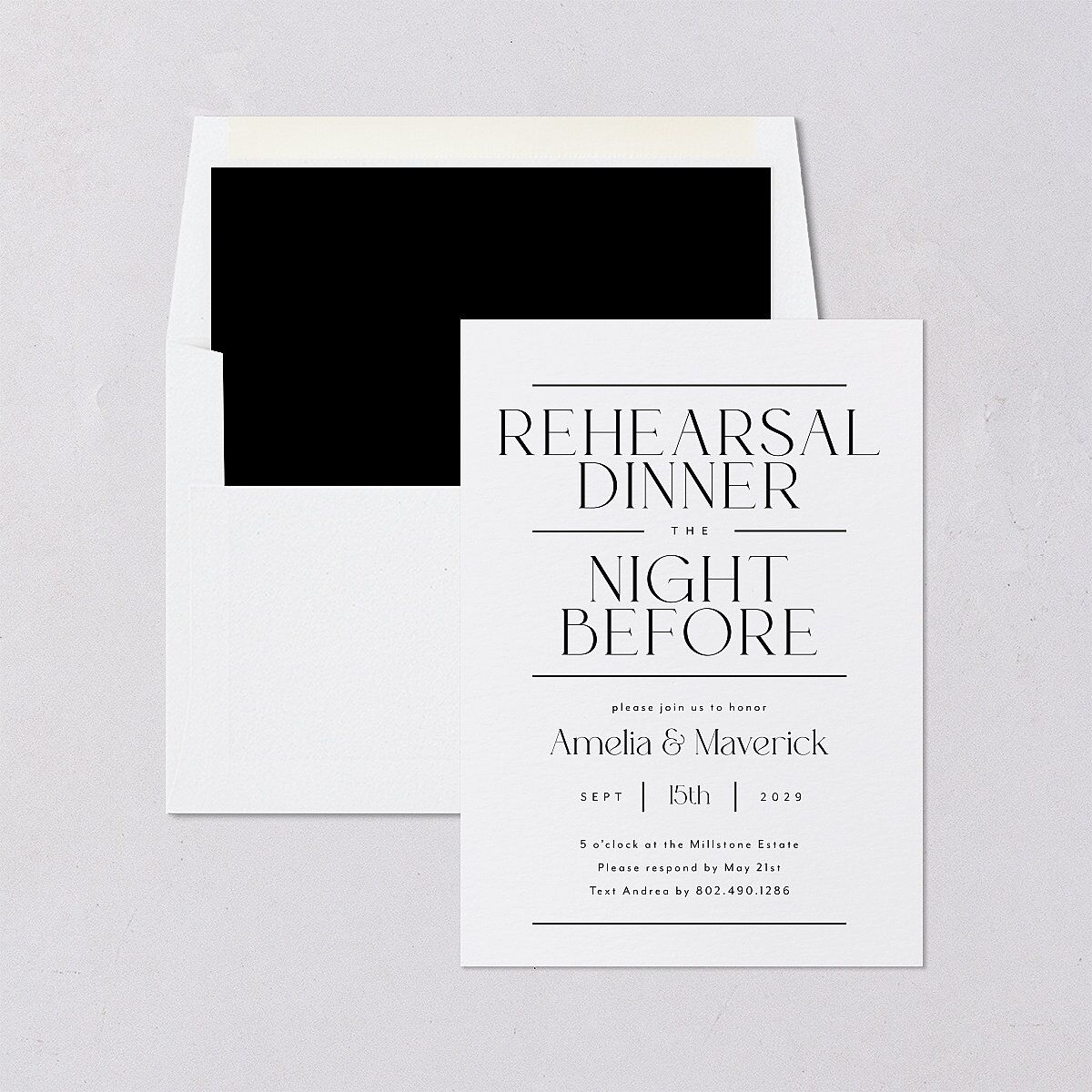 Estate Rehearsal Dinner Invitations — view 4