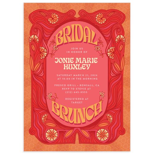 Wedstock Bridal Shower Invitations - 