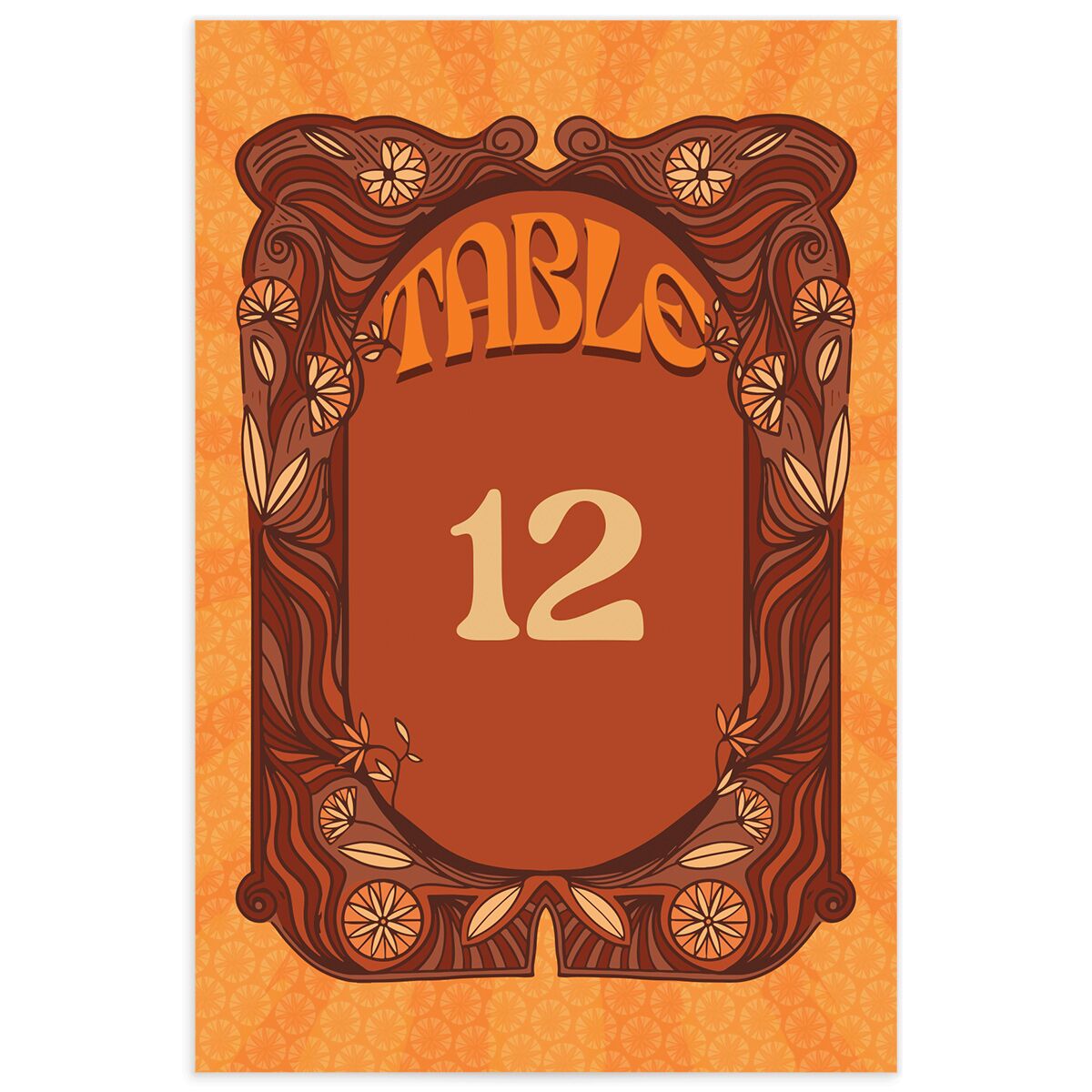 Wedstock Table Numbers