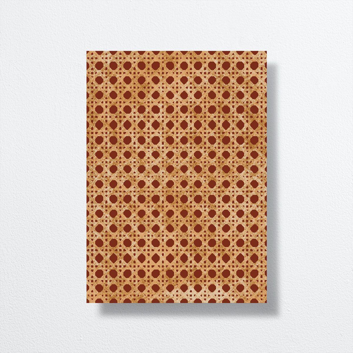 Scallop Rattan Wedding Invitations back