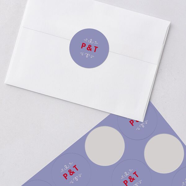 Cinematic Wedding Stickers Lily Circle