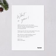 Script Arch Holiday Card Holiday Cards Pure White Signature Blank Standard Portrait