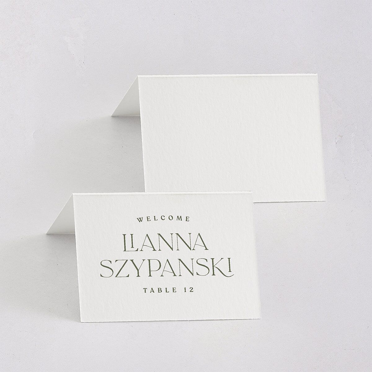 Classic Stack Place Cards Dark Camo Signature