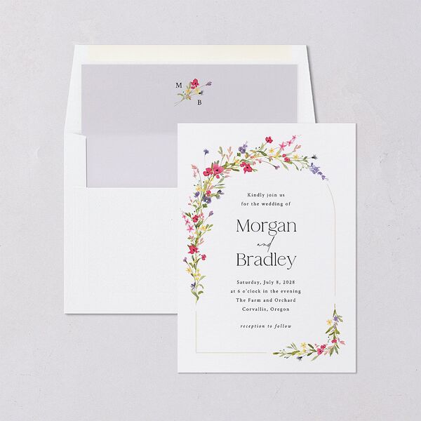 Wildflower Arch Envelope Liners Pure White Standard