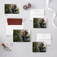 Romantic Vineyard Save the Date Cards Rust Signature smooth Blank No Standard