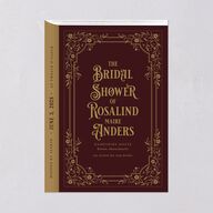 Vintage Storybook Bridal Shower Invitations Merlot Signature Blank Standard