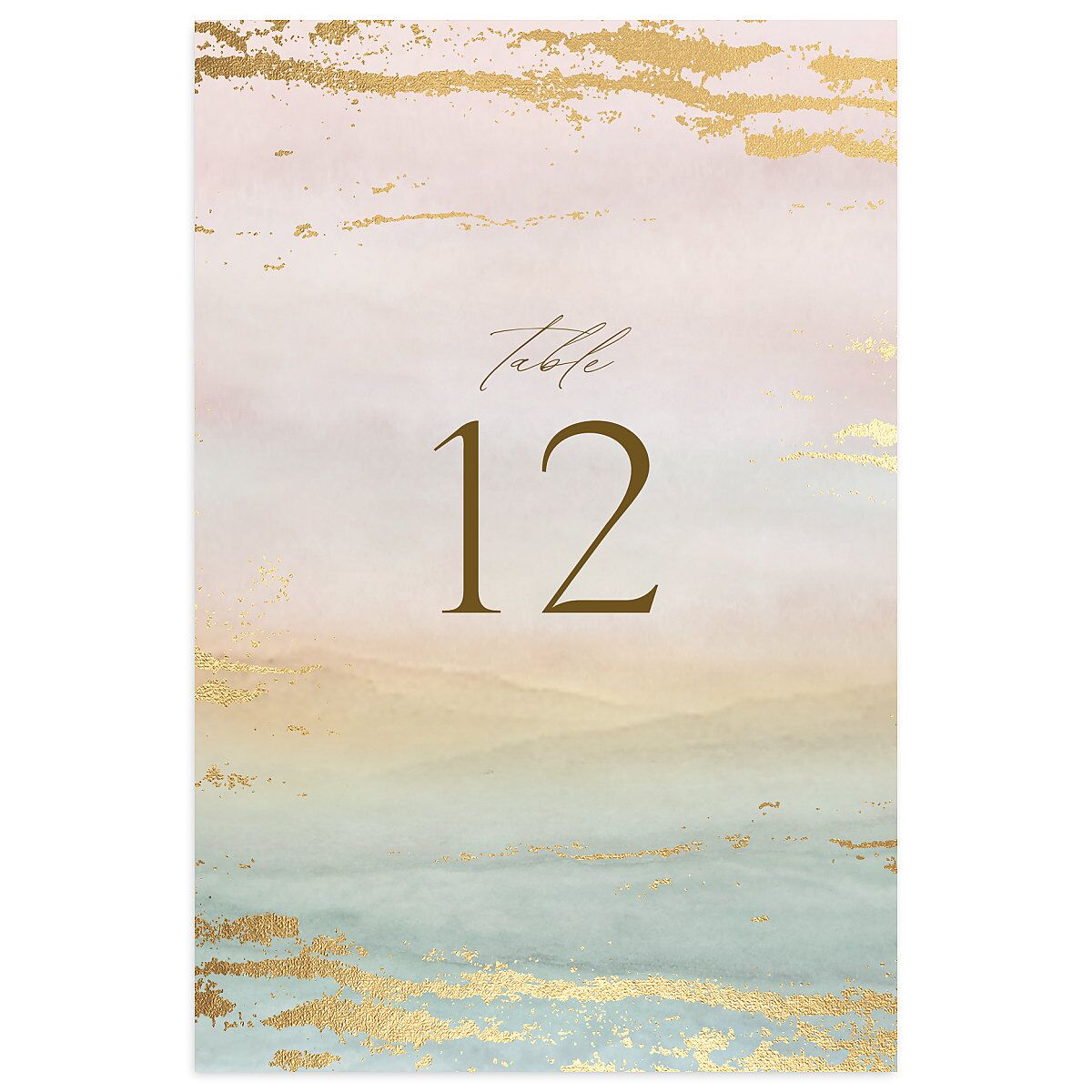Ethereal Sunset Table Numbers