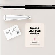 Upload Your Own Design Portrait Photo Save the Date Magnets Pure White Magnet Paper