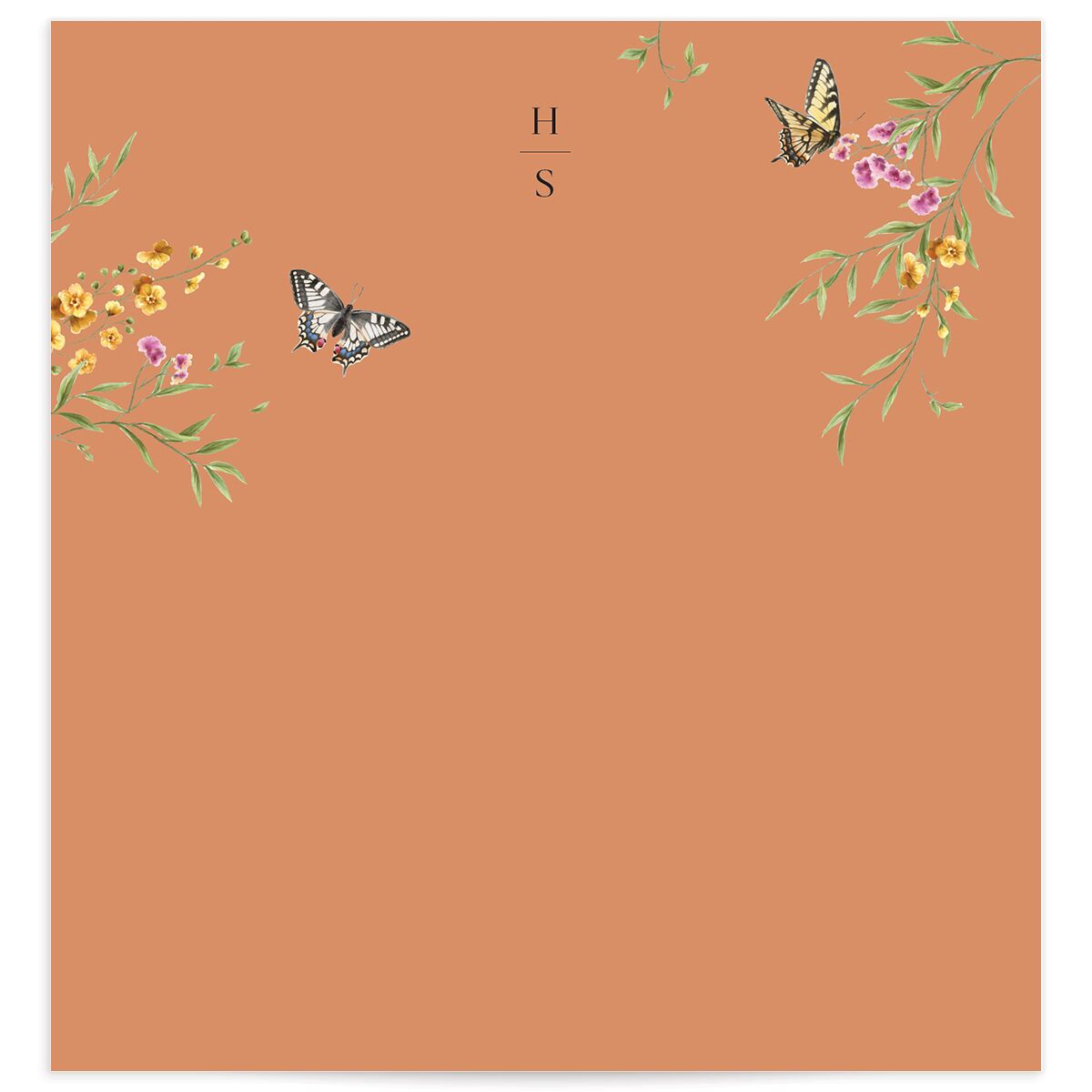 Rustic Butterflies Envelope Liners