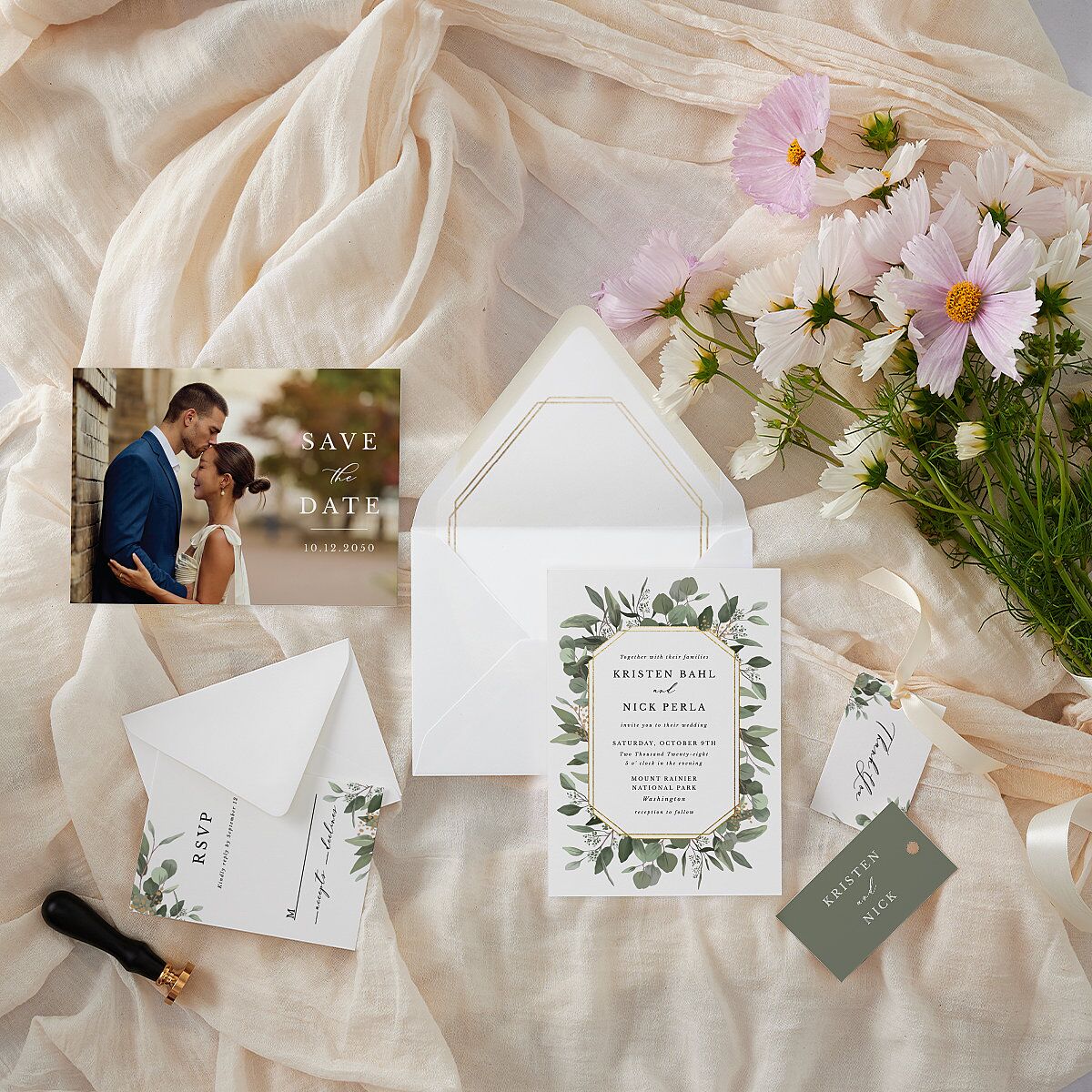 Eucalyptus Frame Favor Gift Tags — view 8