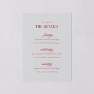 Vintage Vase Wedding Enclosure Cards Burgundy Signature Standard